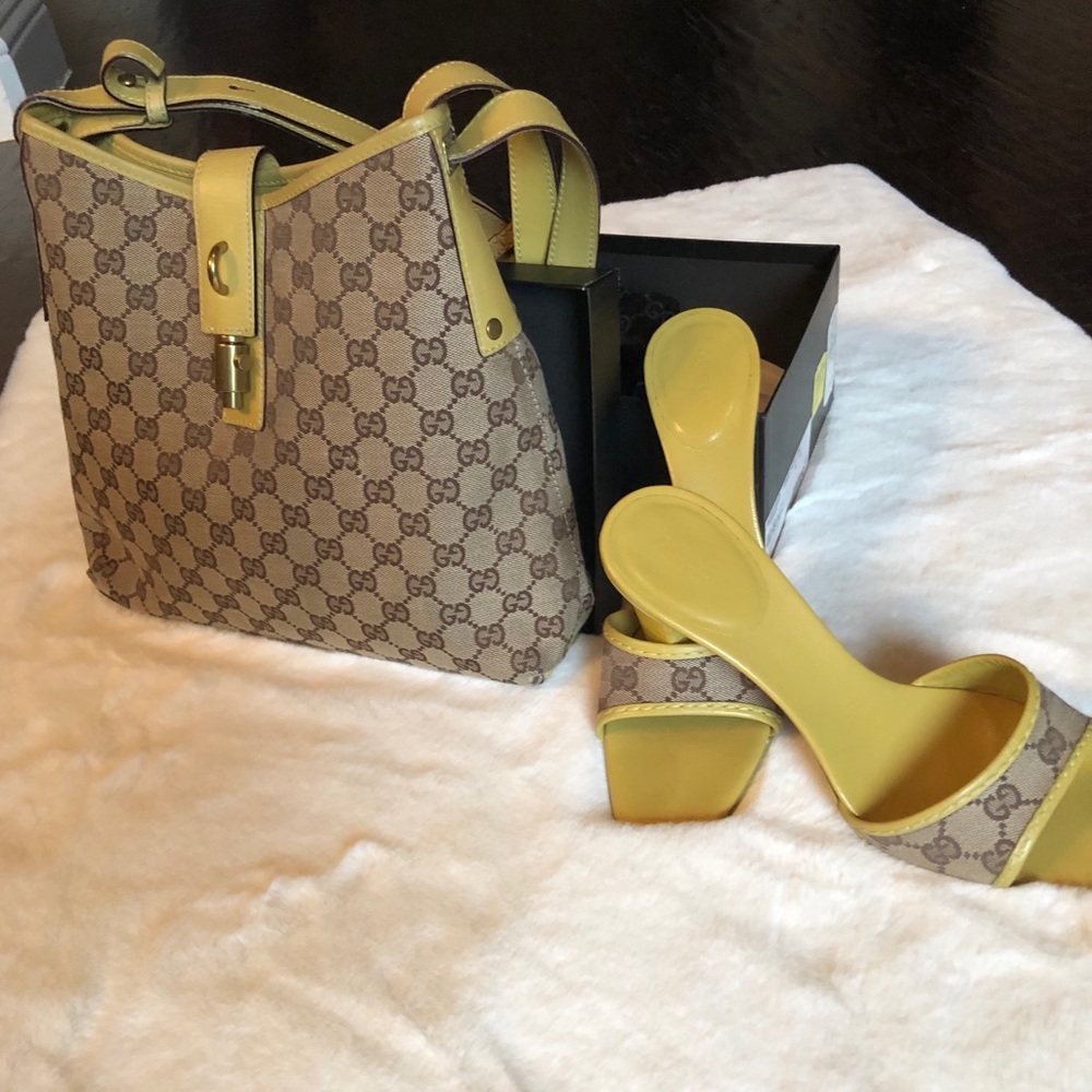 Gucci handbag and matching shoes
